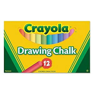 J[h[CO`[N 12FA\[g 12{/Zbg Crayola Colored Drawing Chalk, 12 Assorted Colors 12 Sticks/Set