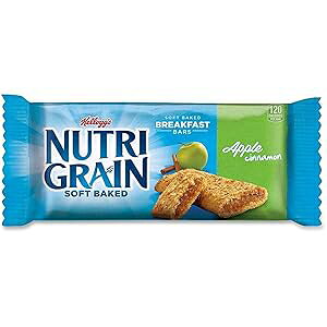 Kellogg's Nutri-GrainA\tgxCNhubNt@Xgo[AAbvViASgpA20.8IXi3{pbNA48{j Nutri Grain Kellogg's Nutri-Grain, Soft Baked Breakfast Bars, Apple Cinnamon, Made with Whol
