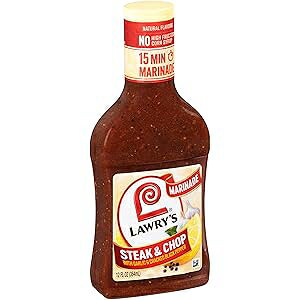 Lawry's Xe[L`bvAK[bNeтӞ}lYA12tʃIX Lawry's Steak & Chop with Garlic & Cracked Black Pepper Marinade, 12 fl oz