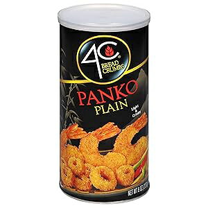 4C Premium Bread Crumbs, Panko Plain 8 Ounce 1 Pack, Regular & Gluten Free, Flavorful Crispy Crunchy, Value Pack
