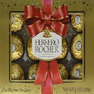 tF VF zf[ Mtg {bNX vl 12  5.3IX Ferrero Rocher Holiday Gift Box 12 Pralines 5.3oz