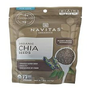 Navitas Organics `AV[hA8IX obOA19 H - I[KjbNA`qg݊AOet[ Navitas Organics Chia Seeds, 8 oz. Bag, 19 Servings Organic, Non-GMO, Gluten-Free