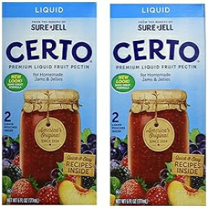 Sure-Jell Certo Premium Liquid Fruit Pectin Value Pack, 2 Boxes, 4 Pouches