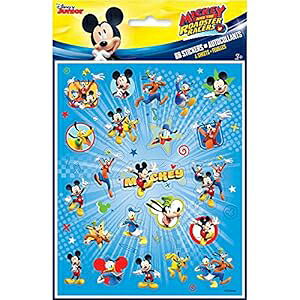Unique Mickey Mouse Roadster Sticker Sheets - Assorted Designs, 4 Pcs