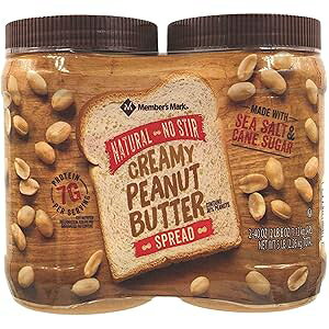 Member's Mark Natural No Stir Creamy Peanut Butter Spread (40 Ounce ., 2 ct.),, 80 Ounce () MEMBER ?S MARK Member's Mark Natural No Stir Creamy Peanut Butter Spread (40 Ounce ., 2 ct.),, 80 Ounce ()