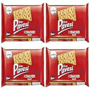 �O���� �p���F�V �����N���b�J�[ 8.8 �I���X (4 �p�b�N) Gran Pavesi Salted Crackers 8.8 Oz (Pack of 4)