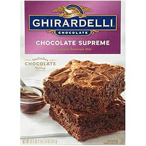 Mf `R[g Vv[ uEj[ ~bNXA18.75 IX (12 pbN) Ghirardelli Chocolate Supreme Brownie Mix, 18.75 Ounce (Pack of 12)