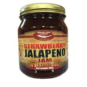 O Xgx[ ny[j W 20IX 菭ʃob` (bAOet[AI[i`) Newport Jerky Company Gourmet Strawberry Jalapeno Jam 20oz Handcrafted Small Batch (FAT FREE, GLUT