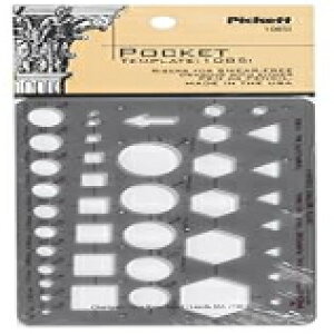 Pickett Pocket Template, Contains Circles, Squares, Hexagons and Triangles (1085I)