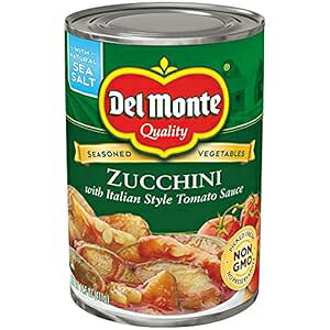 Del Monte ʋlt؃YbL[j C^Ag}g\[XYA14.5IX (12pbN) Del Monte Canned Seasoned Vegetables Zucchini with Italian Style Tomato Sauce, 14.5-Ounce (Pack of 12)