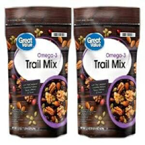 ȃIK 3 gC ~bNXA22 IX (2 pbN) Great Value Omega3 Trail Mix, 22 Oz (Pack of 2)