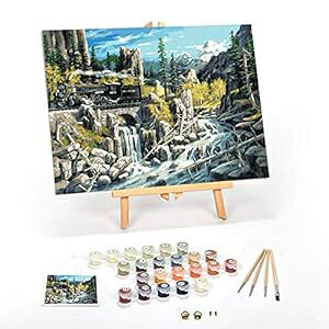 Ledgebay t by Numbers for Adults: Beginner to Advanced Number ting Kit - Fun DIY Adult Arts and Crafts Projects - Kits Include - Rails West (Rails West, 12" x 16" Framed)