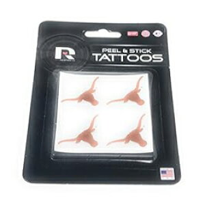 �e�L�T�X��w���^�B�̃s�[��&�X�e�B�b�N�^�g�D�[ Rico Industries University of Texas UT Peel & Stick Tattoos