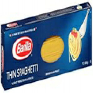 Barilla �ׂ��X�p�Q�b�e�B �p�X�^�A16 �I���X (8 �p�b�N) Barilla Thin Spaghetti Pasta, 16 Ounce (Pack of 8)