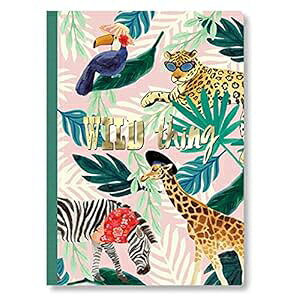 ItBXiAp`X^WI WOXe[Vi[ \tgJo[W[i - ChVO\tg Office Product, Punch Studio Jungle Stationery Soft Cover Journal - Wild Thing Soft
