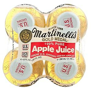 }eBl Abv W[XA10 IXA4 JEg (6 pbN) Martinelli's Martinelli Apple Juice, 10 Ounce, 4 Count (Pack of 6)