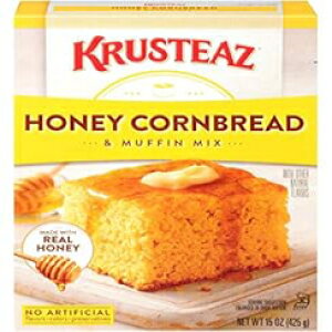 Krusteaz nj[R[ubhƃ}tB~bNX - lHFAAۑsgp - 15 IX (6 pbN) Krusteaz Honey Cornbread and Muffin Mix - No Artificial Colors, Flavors or Preservatives - 15 OZ (Pack of 6)