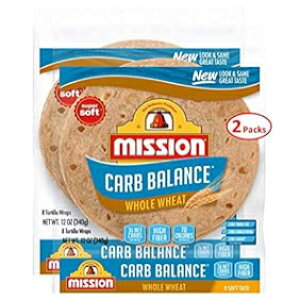 ~bVt[Y J[{oX S\tg^RXA8ct 2 1HgXb0g Mission Foods Carb Balance Whole Wheat Soft Taco, 8 ct 2 Bags 0g Trans Fat per serving