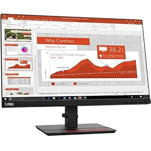 Lenovo ThinkVision T24i-20 23.8 C` t HD WLED LCD j^[ - 16:9 - Cu ubN Lenovo ThinkVision T24i-20 23.8" Full HD WLED LCD Monitor - 16:9 - Raven Black