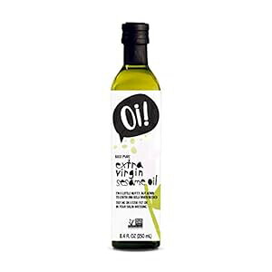 IGLXgo[Wܖ 8.4 IXA`qg݊AOet[AAWA̒Ax[LOAO Oi! Extra Virgin Sesame Oil 8.4 oz, Non-GMO, Gluten Free for Cooking, Baking, and 