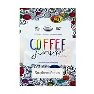 R[q[WL[ TUs[J i`t[o[I[KjbNR[q[ - 12IX - fJtF -  Coffee Junkie Southern Pecan Naturally Flavored Organic Coffee Beans - 12 oz - Decaf - Ground