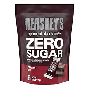 HERSHEY'S SPECIAL _[N [VK[ `R[g VK[t[ LfBAʕA5.1 IX pE` HERSHEY'S SPECIAL DARK Zero Sugar Chocolate Sugar Free Candy, Individually Wrapped, 5.1 oz Pouch