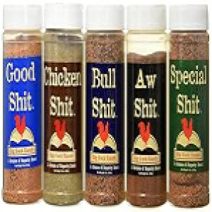 Big Cock Ranch Special Shit - Shit Load Big 5 Sampler (Pack of 5 Seasonings with 1 each of Bull, Special, Good, Aw, Chicken