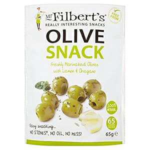 ~X^[EtBo[c I[uXibN 픲O[I[uAIKm - 65g (0.14|h) Mr Filbert's Mr Filberts Olive Snacks Pitted Green Olives with Lemon & Oregano - 65g (0.14lbs)