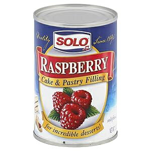 Solo�A���Y�x���[�t�B�����O�A12�I���X�ʁi6�p�b�N�j Solo, Raspberry Filling, 12oz Can (Pack of 6)