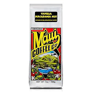 }ECR[q[Jpj[Aoj}J_~AibcR[q[A7IX - n Maui Coffee Company, Vanilla Macadamia Nut coffee, 7 oz. - Ground