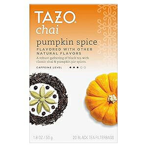 Tazo Chai pvL XpCX eB[obOAgA20 ctA6 pbN Tazo Chai Pumpkin Spice Tea Bags, Black Tea, 20 ct, Pack of 6