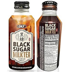 OKF Black Sugar Milk Tea 13.19 Fl. Oz/ 390 mL (13.19 Fl. Oz. - 3 Pack)