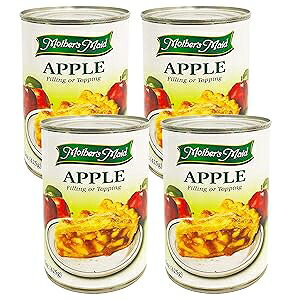 Mothers Maid Apple Pie Filling & Topping (Pack of 4-15oz) 60 ounces Total - Makes 2 Apple Pies
