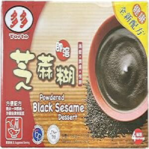 gg CX^g܃fU[g 1(4) Torto Instant Powdered Black Sesame Dessert, 1 Box (4 sachets)