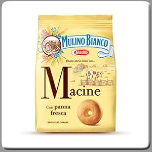 Mulino Bianco: uMacinevV[gubh NbL[ N[ - 12.3 IX (350g) 12 pbN - tP[X [C^AA] c Mulino Bianco: "Macine" Shortbread cookies Cream - 12.3 Oz (350g) Pack of 12 - Full Case