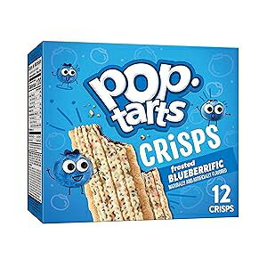 �m�� Kellogg's Pop-Tarts Baked Snack Bars, Breakfast Snacks, School Lunch, Frosted Blueberrific, 5.9oz Box (12 Crisps)