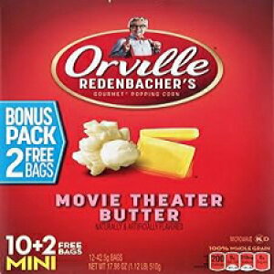 Orville Redenbacher's Microwave Popcorn, Movie Theater Butter Flavor, 1.5 oz., 12-Count