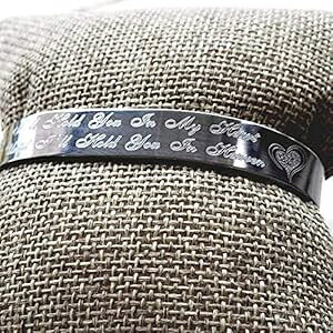 �uI'll Hold You In Heart until I'll Hold You In Heaven�v�̍�����胁�����A���J�t Iheartpersonalized Engraved I'll Hold You In Heart Until I'll Hold You In Heaven Memorial Cuff