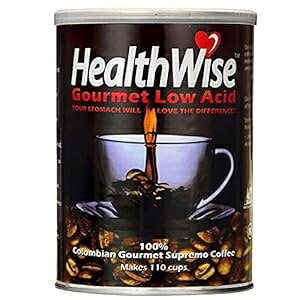 HealthWise 100% RrA XvA_ӃR[q[A12 IX (12 pbN) HealthWise Coffee HealthWise 100% Colombian Supremo, Low Acid Ground Coffee, 12-Ounce Cans (Pack of 12)