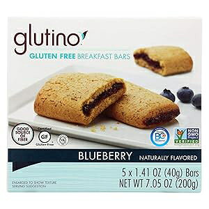 Blueberry Breakfast Bars (12 Bxs of 7.05oz) glutino Blueberry Breakfast Bars (12 Bxs of 7.05oz)