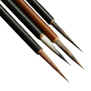 Tonhpxh UE Store Set of 4 Chinese ting Brushes Set Flower Bird Line-Drawing Brushes
