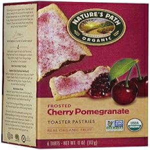 Nature's Path tXg g[X^[ yXg[ - `F[ UN - 11 IX - 6  Nature's Path Frosted Toaster Pastry - Cherry Pomegranate - 11 Ounces - 6 Count