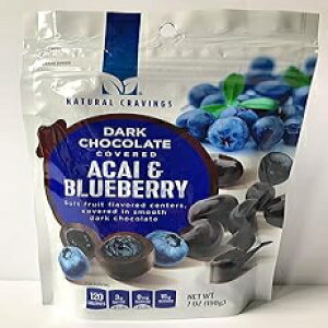 `R[gŕꂽu[x[ƃATC[x[ - _[N`R[gŕꂽu[x[ƃATC[7IXpbP[W Natural Cravings Chocolate Covered Blueberries and Acai Berrie