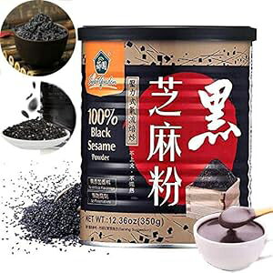 100%܃pE_[AsgpAቷAn[A`qg݊Ap܃y[Xg 12.36IX (350g) SWEET GARDEN 100% Black Sesame Seeds Powder, No Sugar, Low Temp Roasted, HALAL, NON-GMO, Black Sesam