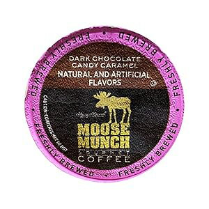 n[fCrbh̃[X}`R[q[A_[N`R[gLfBLAVOT[uJbv100t Moose Munch Coffee by Harry & David, Dark Chocolate Candy Caramel, 100 Single Serve Cups