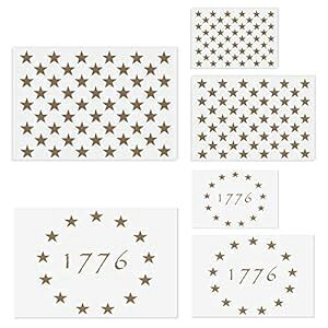 AJ X^[ XeV ev[g - 6 pbN 50 X^[ 1776 13 X^[ 3 TCY XeV ؂ǂɃA[g`߁Aėp\ȃvX`bNXeV Sadocom American Flag 