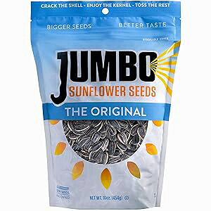 W{Ђ܂̎AIWiA16IXi6pbNj JUMBO SUNFLOWER SEEDS, Original, 16-Ounce (Pack of 6)