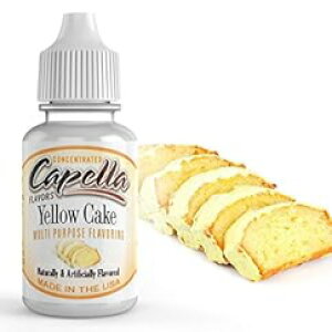 �J�y�� �t���[�o�[ �h���b�v�X �C�G���[ �P�[�L �R���Z���g���[�g 13ml Capella Flavor Drops Yellow Cake Concentrate 13ml