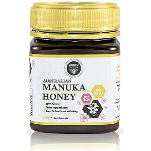 Honey Australia Raw Manuka Honey MGO 830+ Medical Grade, Organic, Certified Pure Manuka Honey for Daily Health & Wellness Delicious, Rich Taste, Also Suitable For Skin Care, 8.8 Oz / 250 g