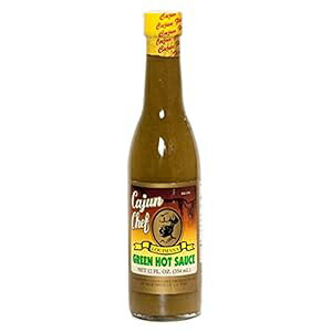PCW VFt O[ CWAi zbg \[X 12 IX {g (3 pbN) Cajun Chef Green Louisiana Hot Sauce 12oz Bottle (Pack of 3)